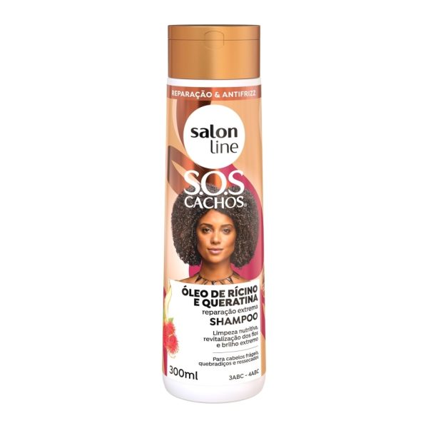 SOS Shampoo Ricino e Queratina 300ml