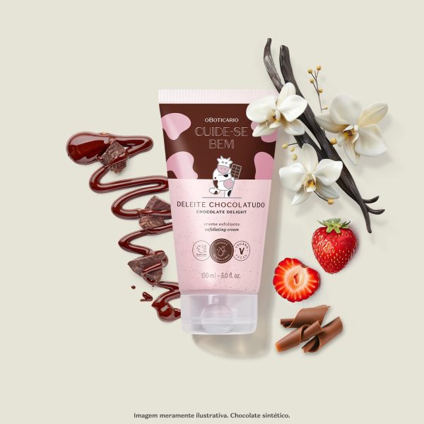 63363 Crema Esfoliante Corpo Cuide-se Bem Deleite Chocolatudo 150ml